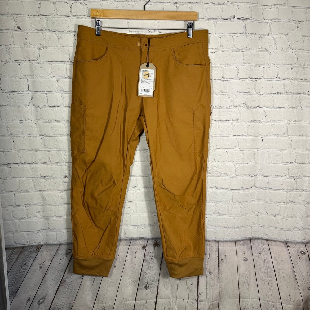 Prana Halle Jogger II Earthbound Brown Hiking Pants Womens 14 RG New 1971051